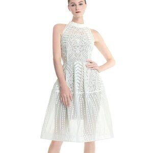 Bronx and Banco Embroidered Halter Dress 🕊️